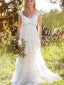 Backless Cap Sleeves Lace Cheap Wedding Dresses Online, Cheap Bridal Dresses, WD526