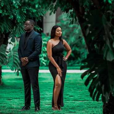 Black Mermaid One Shoulder Side Slit Cheap Long Bridesmaid Dresses,WG1356