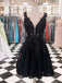 Black V-neck Short Homecoming Dresses Online, Cheap Short Prom Dresses, CM872