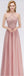 Blush Pink Lace Floor Length Mismatched Chiffon Bridesmaid Dresses Online, WG542