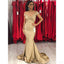 Champagne Gold Off Shoulder Mermaid Sexy Cheap Bridesmaid Dresses Online, WG568