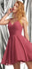 Chiffon Spaghetti Straps Sleeveless Short Homecoming Dresses Online, Cheap Short Prom Dresses, CM861