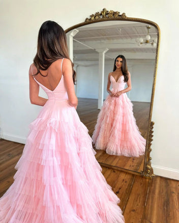 Cute Pink A-line Long Sleeves Short Prom Dress, Homecoming Dresses on Line,  MH184 – Musebridals