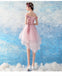 Cute Pink Off Shoulder Homecoming Dresses,Cheap Short Prom Dresses,CM898