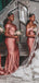 Dusty Rose Mermaid Off Shoulder Cheap Long Bridesmaid Dresses,WG1180
