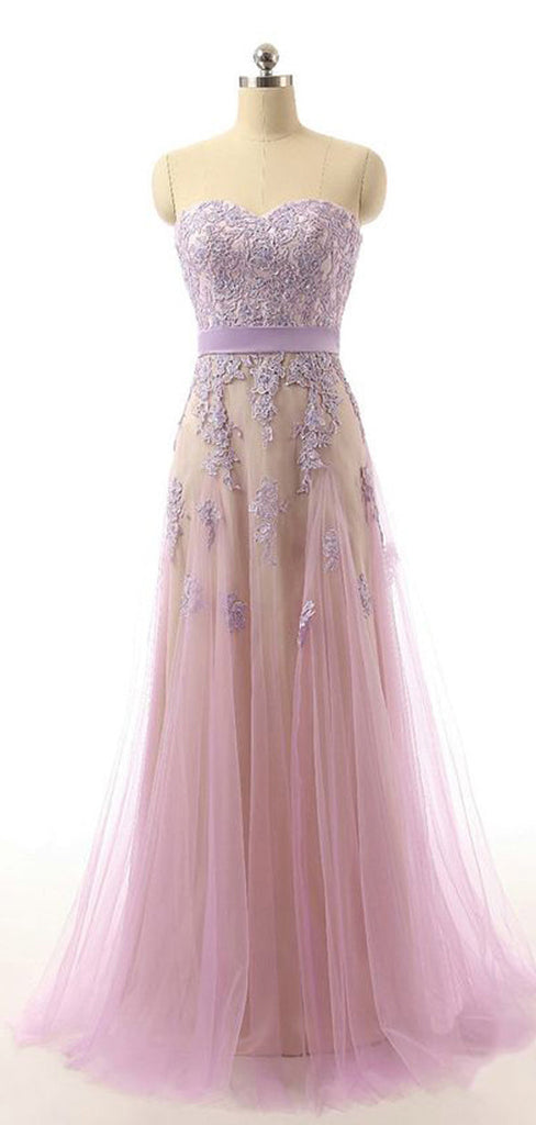 Elegant A-line Sweetheart Maxi Long Prom Dresses,Evening Dresses,12962