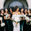 Emerald Green Mermaid Off Shoulder Cheap Long Bridesmaid Dresses,WG1398