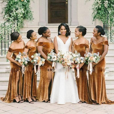 Affordable gold bridesmaid outlet dresses