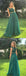 Green A-line Two Pieces Sleeveless Cheap Long Prom Dresses Online,12538