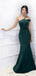 Green Mermaid One Shoulder Cheap Long Bridesmaid Dresses Online,WG1045