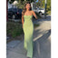 Green Mermaid Spaghetti Straps Cheap Long Bridesmaid Dresses,WG1434