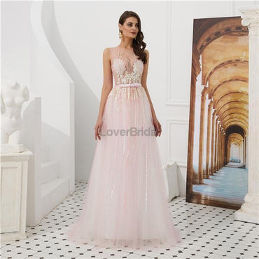 Jewel See Through Beaded Sexy Evening Prom Dresses, Evening Party Prom Dresses, 12083