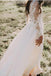 Long Sleeves Lace A-line Wedding Dresses Online, Cheap Unique Bridal Dresses, WD591
