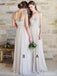 Mismatched Champagne Custom Lace Cheap Long Bridesmaid Dresses Online, WG349