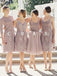 Mismatched Custom Short Lace Cheap Bridesmaid Dresses Online, WG265