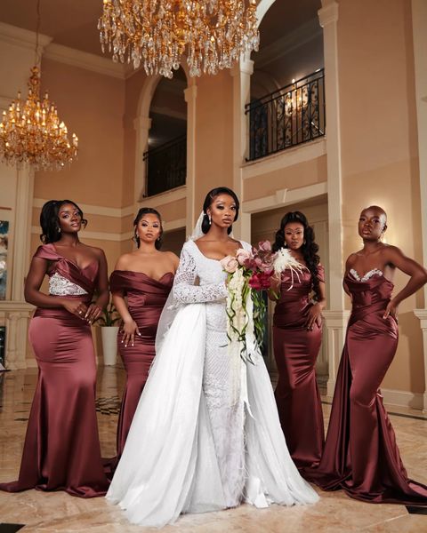 Mismatched Dusty Rose Mermaid Cheap Long Bridesmaid Dresses,WG1144 LoverBridal Mismatched Dusty Rose Mermaid Cheap Long Bridesmaid Dresses,WG1144 LoverBridal