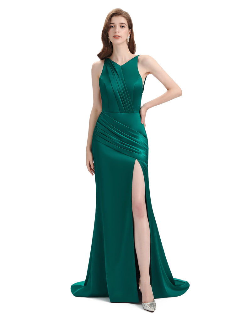 Elegant Straight Tulle A-line Cheap Long Wedding Dresses Online,RBWD00 –  RomanBridal