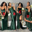 Mismatched Green Mermaid Cheap Long Bridesmaid Dresses Online,WG1033