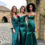 Mismatched Green Mermaid Sleeveless Cheap Long Bridesmaid Dresses Online,WG1062