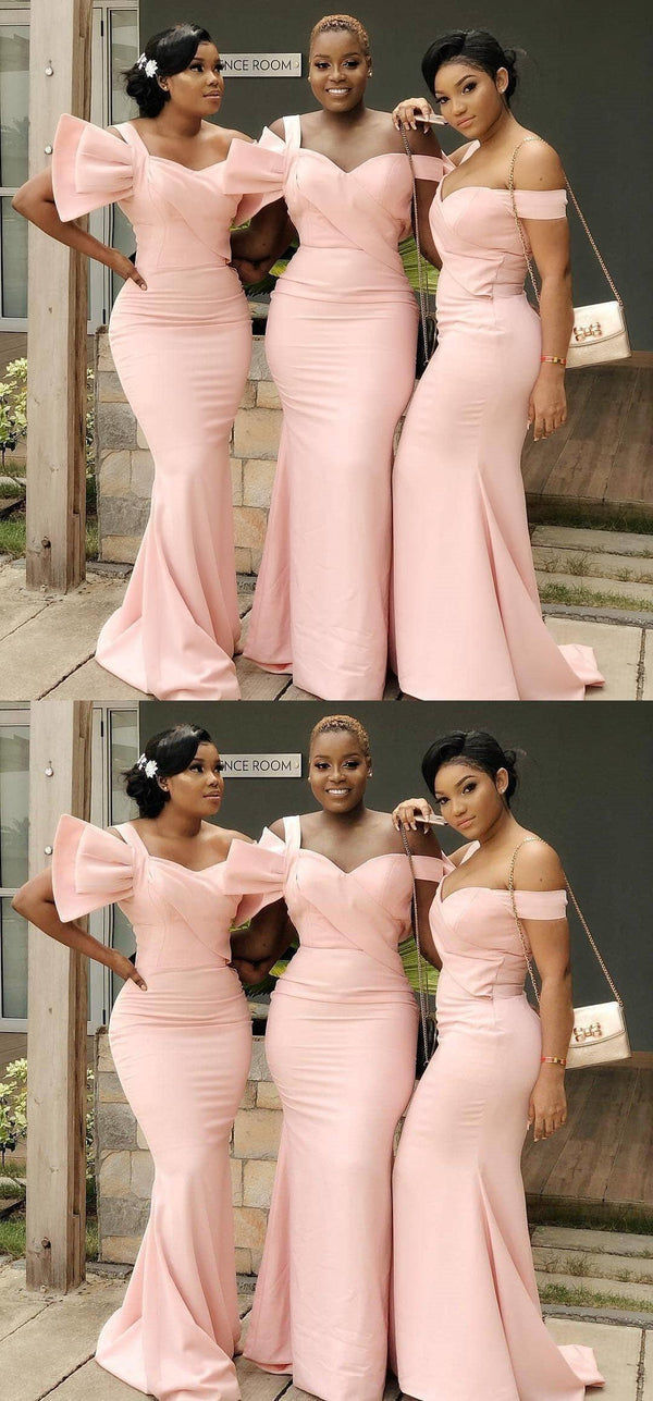 inexpensive bridesmaid dresses near me Mismatched Black Mermaid Sweetheart Cheap Long Custom Bridesmaid Dresses , MRB0080