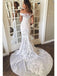 Off Shoulder Lace Mermaid Wedding Dresses, Cheap Wedding Gown, WD685