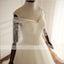 Off Shoulder Long Sleeve Lace Beaded A line Wedding Bridal Dresses, Custom Made Wedding Dresses, Affordable Wedding Bridal Gowns, WD264