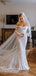 Off Shoulder Long Sleeves Mermaid Sweetheart Lace Wedding Dresses,WD731