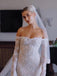Off Shoulder Long Sleeves Mermaid Sweetheart Lace Wedding Dresses,WD731