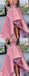 Pink A-line High Low Sweetheart Cheap Prom Dresses Online, Dance Dresses,12549