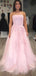 Pink A-line Sweetheart Cheap Long Prom Dresses,Dance Dresses,12713