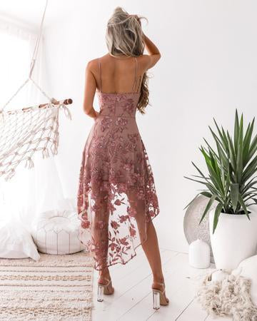 Pink Floral Spaghetti Straps Short Homecoming Dresses Online, Cheap Short Prom Dresses, CM857