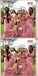 Pink Mermaid Off Shoulder Cheap Long Bridesmaid Dresses,WG1241