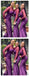 Purple Mermaid Jewel Long Sleeves Cheap Bridesmaid Dresses Online,WG1381