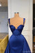 Royal Blue Mermaid Straps Cheap Long Prom Dresses,Evening Party Dresses,12658