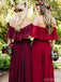 Sage Green Off Shoulder Chiffon Long Cheap Bridesmaid Dresses Online, WG614