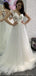 Scoop Lace A-line Cheap Wedding Dresses Online, Cheap Bridal Dresses, WD653