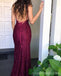 Sexy Lace Mermaid Long Cheap Evening Prom Dresses, Cheap Custom Party Prom Dresses, 18577