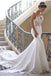 Sexy Long Mermaid See Through Spaghetti Straps Lace Wedding Dresses,WD737