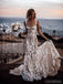 Sexy Straps Lace Mermaid Boho Wedding Dresses Online, WD725