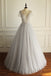 Short Sleeve See Through A Line Lace Wedding Bridal Dresses, Custom Made Wedding Dresses, Affordable Wedding Bridal Gowns, WD232