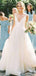 Simple Backless Organza Cheap Wedding Dresses Online, Cheap Bridal Dresses, WD491