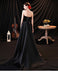 Simple Black A-line Sweetheart Cheap Long Prom Dresses Online,12563