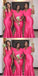 Simple Hot Pink Mermaid Cheap Long Bridesmaid Dresses Online,WG1376