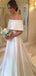 Simple Off Shoulder A-line Cheap Wedding Dresses Online, Cheap Bridal Dresses, WD445