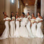Simple Off White Mermaid Long Bridesmaid Dresses Online, Cheap Bridesmaids Dresses, WG704