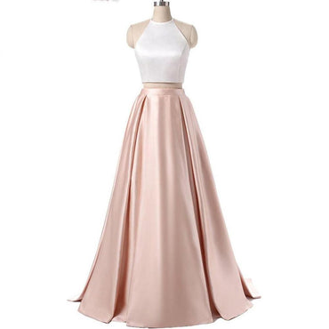 Simple Sexy Two Pieces Long Evening Prom Dresses, Popular Cheap Long Party Prom Dresses, 17244