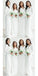 Simple White Mermaid Long Sleeves Cheap Bridesmaid Dresses,WG1366