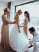 Spaghetti Straps A-line Backless Cheap Wedding Dresses Online, Cheap Unique Bridal Dresses, WD606