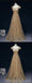 Sparkly Gold Short Sleeves Long Evening Prom Dresses, Cheap Custom Sweet 16 Dresses, 18541