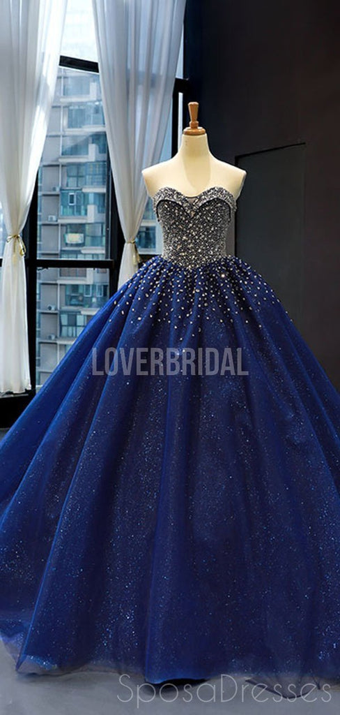 Sparkly Sweetheart Beaded Long Evening Prom Dresses, Evening Party Prom Dresses, 12257